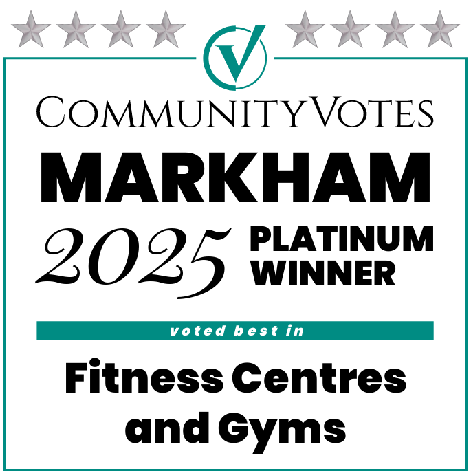 Community Votes 2025 Platinum Winner - Best Fitness Centre in Markham